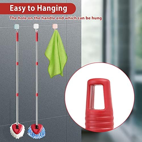 4-Section Spin Mop Handle 30-60 Extended Premium stainless steel safe reusable