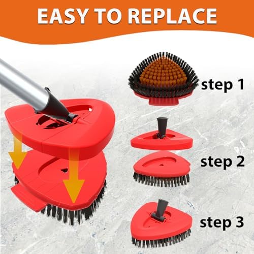 Premium 2-Pack Upgraded Scrub Brush for O-Cedar EasyWring 1-Tank