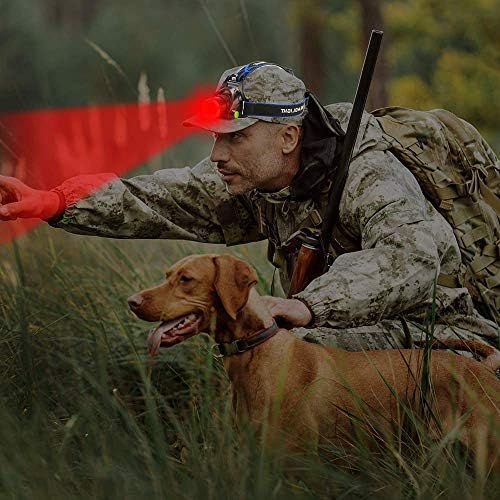 WindFire Bright Red Headlamp - Super Bright Red Light Hunt Mode Rechargeable