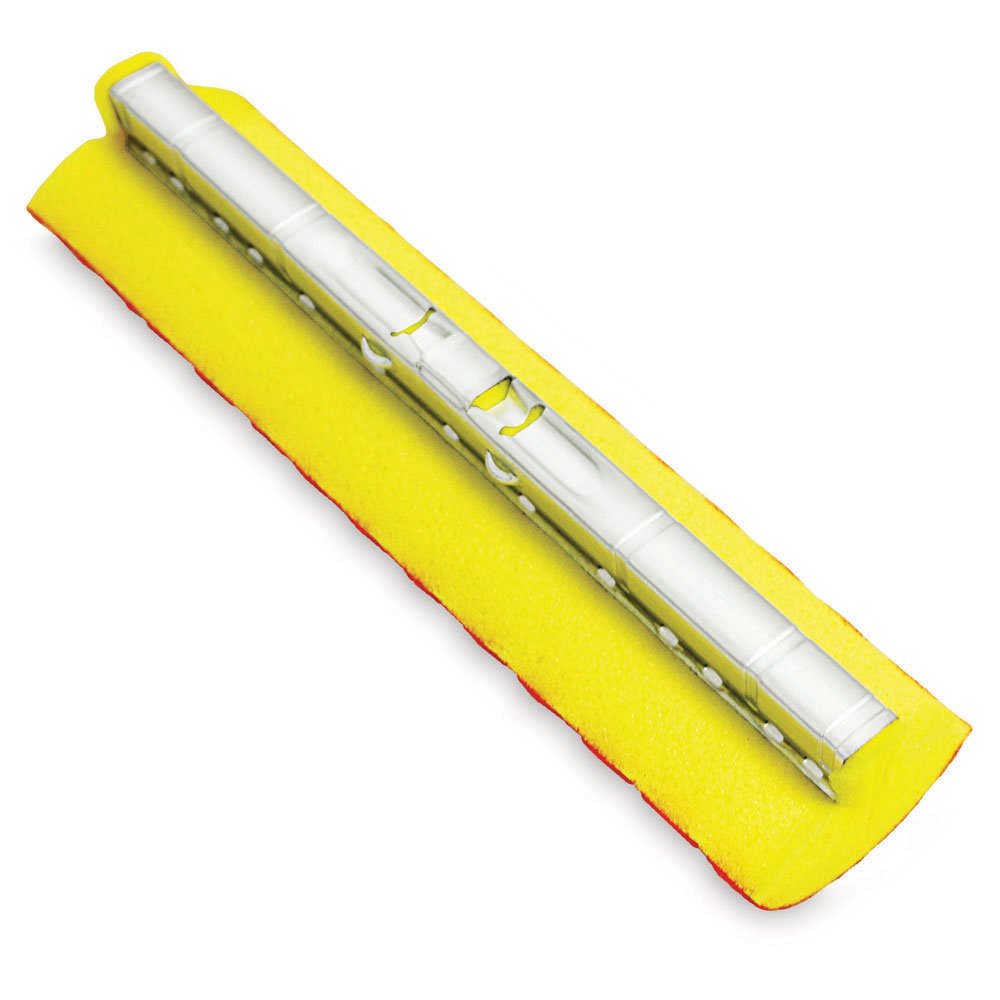 Libman 956 Roller Mop Refill 12-inch Wide Yellow Red Set of 6