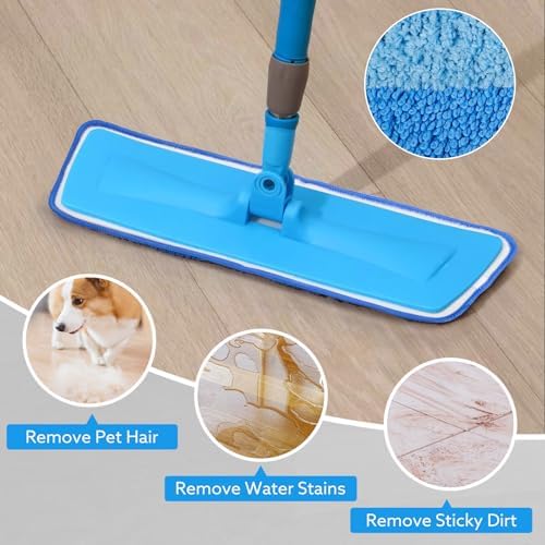 6-Pack Microfiber Mop Pads with Bona Mop Compatibility