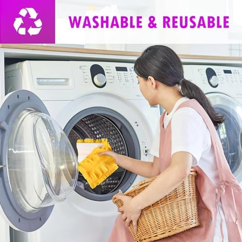 4 Pack Mop Refill Pads 2 Yellow 2 Purple