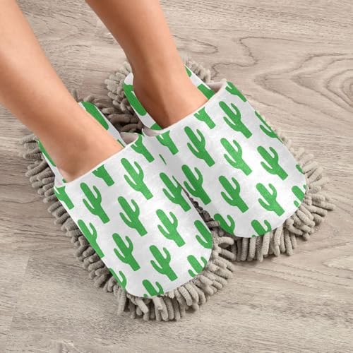 Cactus Mop Slippers for Unisex Floor Cleaning