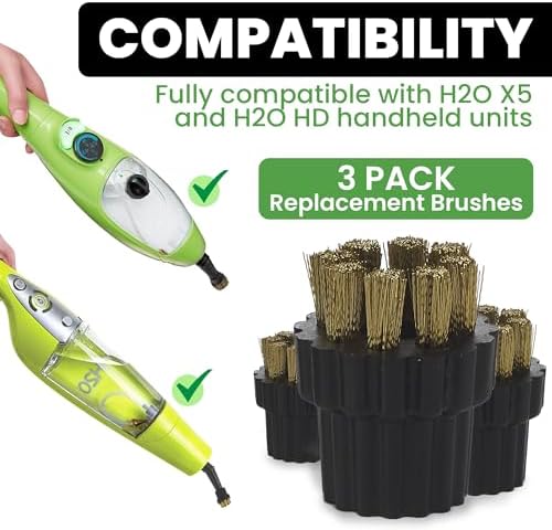 H2O MOP X5 Microscrubbing Brushes - EasyWipe Workout for Mops