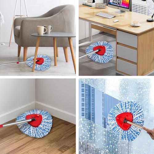 4-Pack Spin Mop Heads for RinseClean 2-Tank System