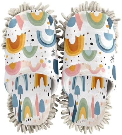 Zhirexin Mop Slippers with Microfiber and Cotton for Home Cleaning