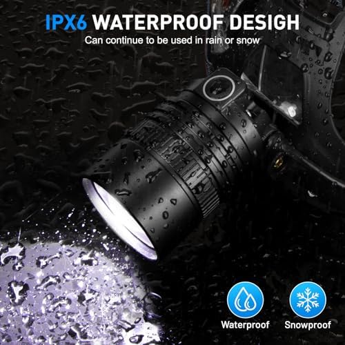 Durable Rechargeable Headlamp for Camping