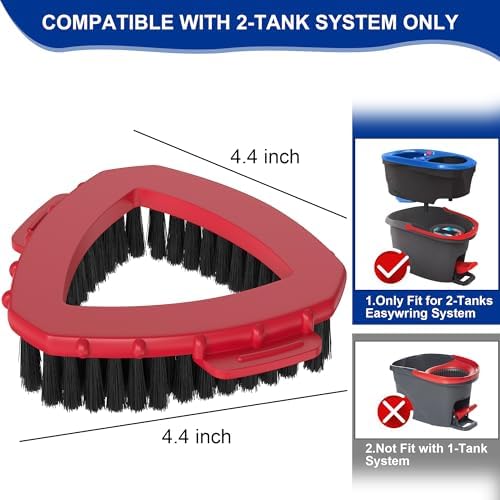 Scrub Brush Head for O Cedar 2 Tank Mop System