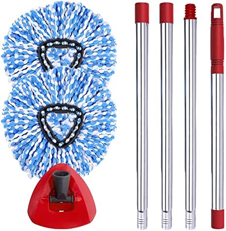 Ocedar Spin Mop Replacement Set - 100 Microfiber for 2-Tank System
