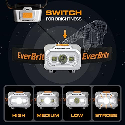 EverBrite 4-Piece Headlamp Set for camping hiking and tailgating