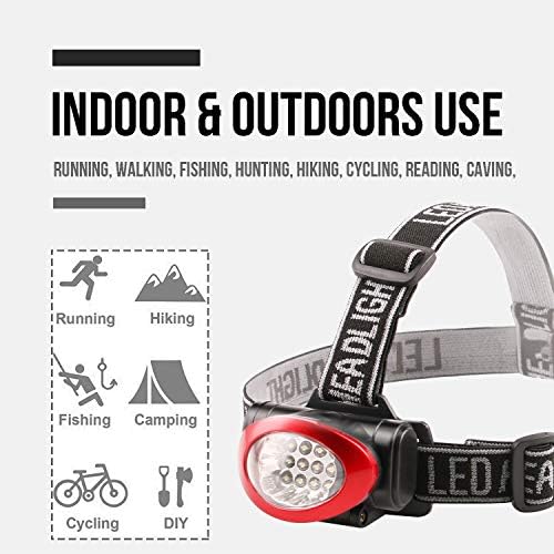 12 LED 3 Modes Portable Headlamp for Camping Hiking