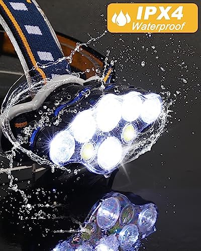 8 LED Rechargeable Headlamp