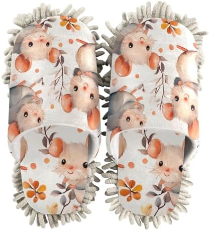 Perfect for Households Microfiber Cleaning Slippers for MenWomen