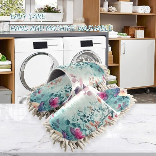 Watercolor Flower Kitchen Cleaning Slippers