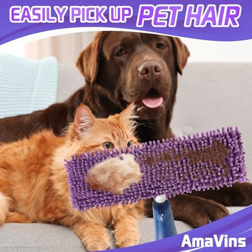 AmaVins 2-Pack Pet System Microfiber Mop Pad with Bona Mop Compatibility