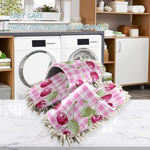 Zhirexin Cartoon Cherry Kitchen Cleaning Slippers