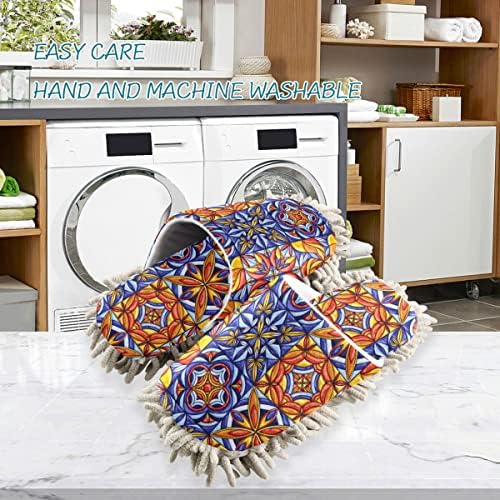 Mexican Talavera Tile Mop Slippers for Cleaning