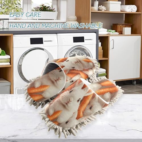 FLildonMicrofiber Mop Slippers for House Car Washable Soft Comfortable