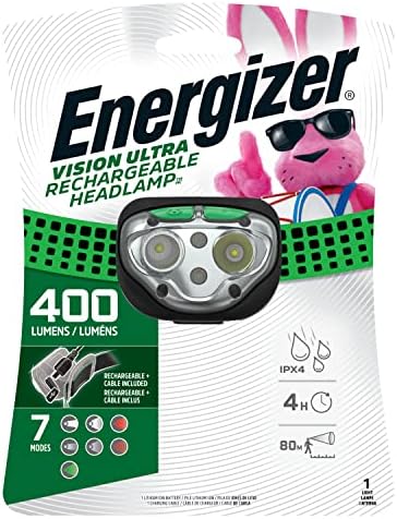 Energizer Rechargeable LED Headlamp with Smart Dimming