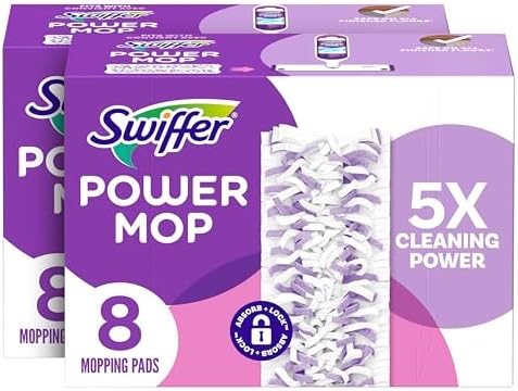 Swiffer PowerMop Refill Pads 8 Ct Pack of 2