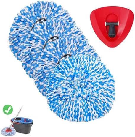 4-Pack Spin Mop Heads for RinseClean 2-Tank System