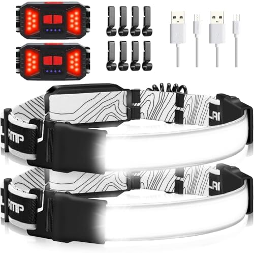 230 Wide-Angle Rechargeable Headlamp 1000 Lumens Waterproof for Running and Cycling