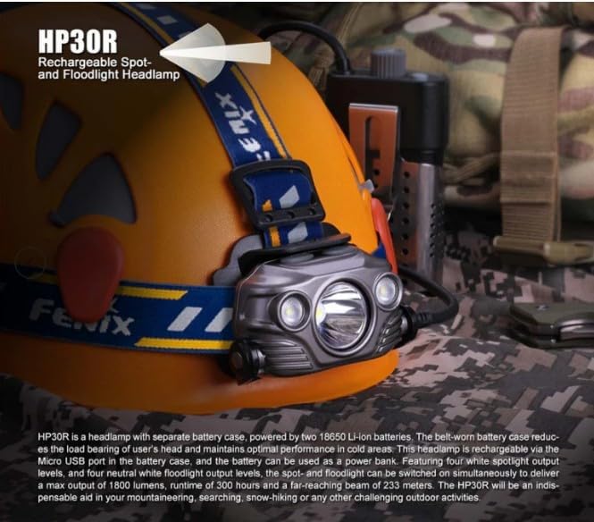 Fenix HP30R Big Power Headlamp Bundle