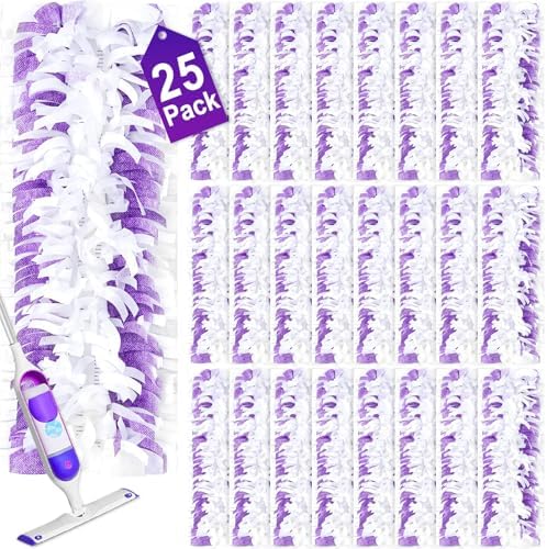 Hofosi 25PCS Disposable Mopping Pads Swiffer PowerMop Replacement Multi-Surface Floor Cleaning
