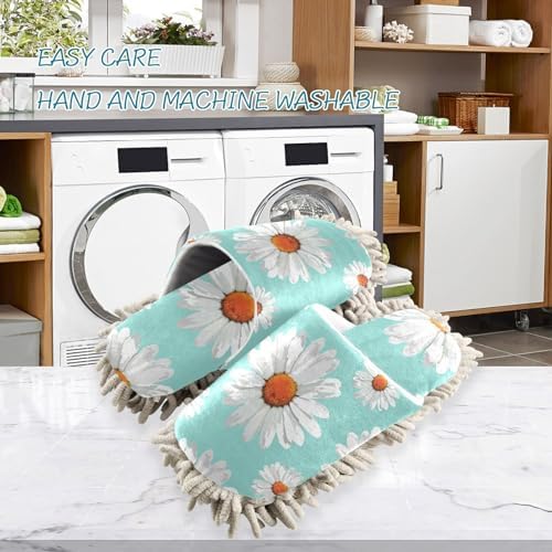 Kigai Microfiber Slippers with Chamomiles Pattern