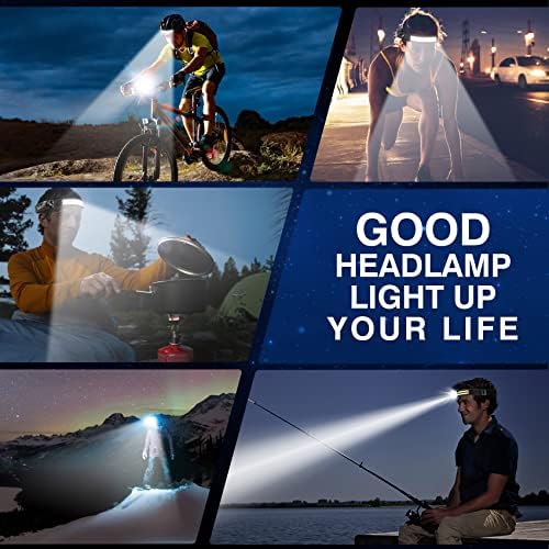 KIDECCE 2 Pack 230 Wide Beam Headlamp with Motion Sensor