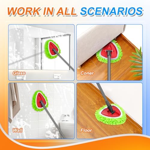 4 Pack Mop Pad Replacement for O-Cedar Spin Mop System