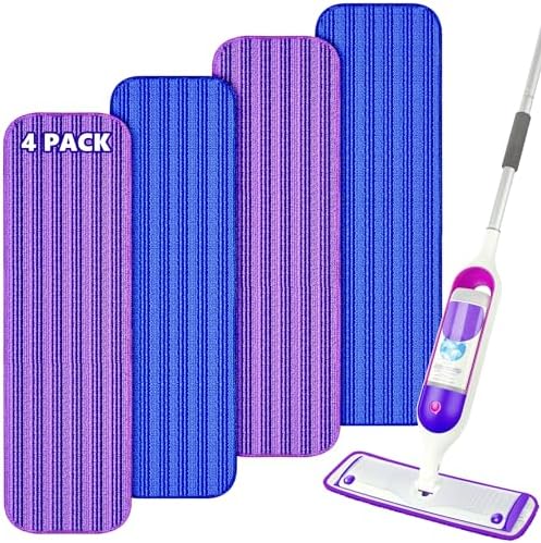 ILAVCOOL Reusable Mop Pads for Swiffer PowerMop 4-Pack