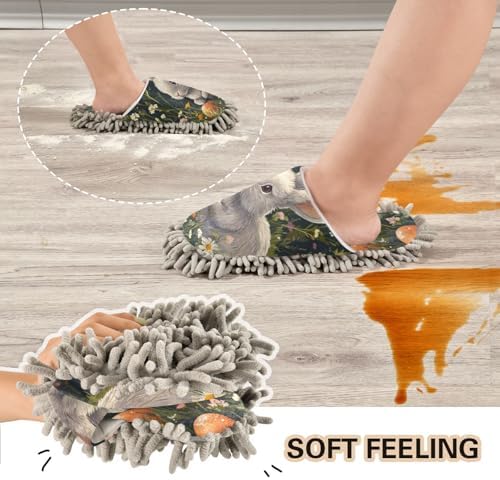 Bunny Style Microfiber Mop Slippers