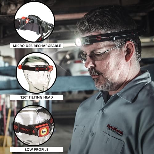 Streamlight Twin-Task 375-Lumens USB Headlamp BlackRed