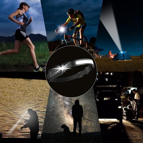 Rechargeable LED Headlamp with 230 Wide Beam