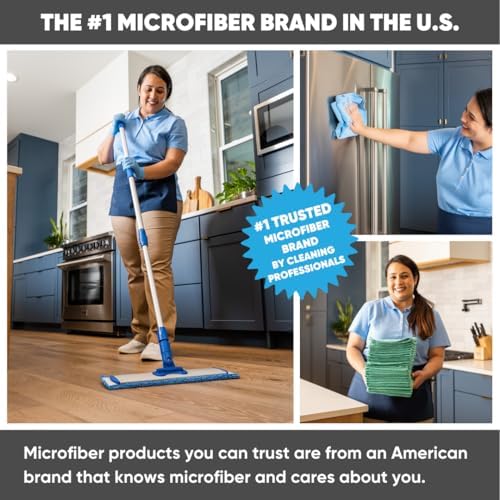 Machine Washable 18-inch Microfiber Mop Pads for Eco-Friendly Cleaning