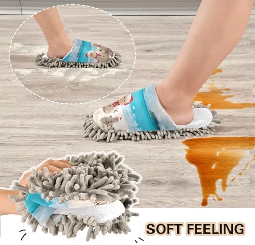 RunningBear White Christmas Slippers