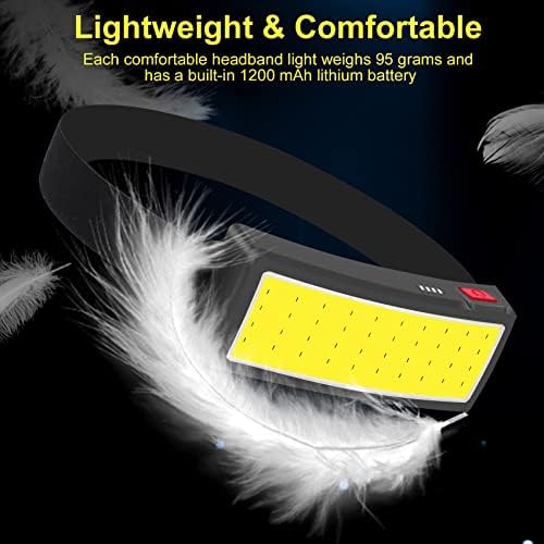 ZOYYE Rechargeable Headlamp Set 5000 Lumen 3 Modes Waterproof camping flashlight
