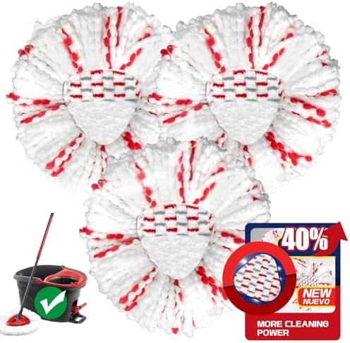 3-Pack Mop Heads - 40 More Cleaning Power