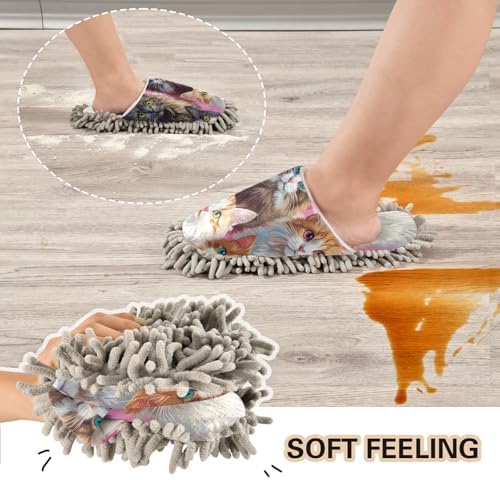 Microfiber Mop Slipper Washable House Cleaning Tool