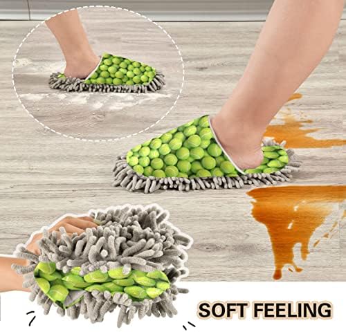 DOMIKING Tennis Ball Mop Slipper