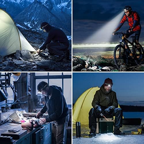 Lepro Rechargeable LED Headlamp - 6 Modes IPX4 Waterproof for Camping Hiking
