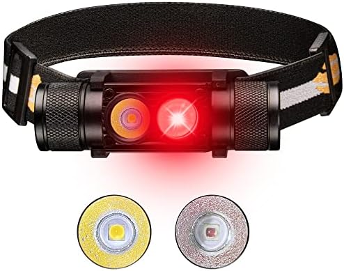 77outdoor LED Rechargeable Red Headlamp