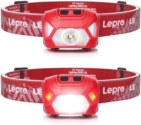 Lepro 320015 Battery-Powered Headlamp - Super Bright LED Headlamp