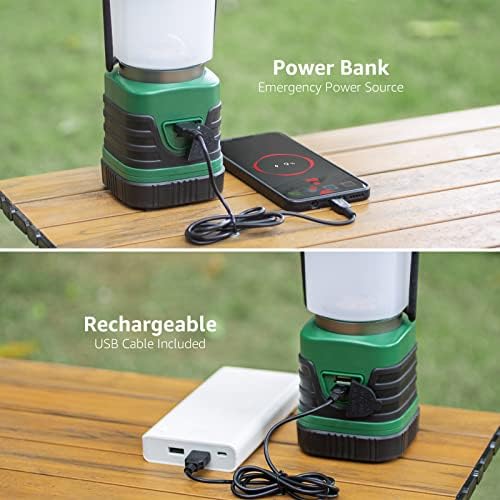 1000LM LED Camping Lantern Power Bank for Survival Hiking