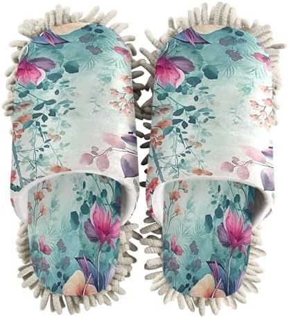 Watercolor Flower Kitchen Cleaning Slippers