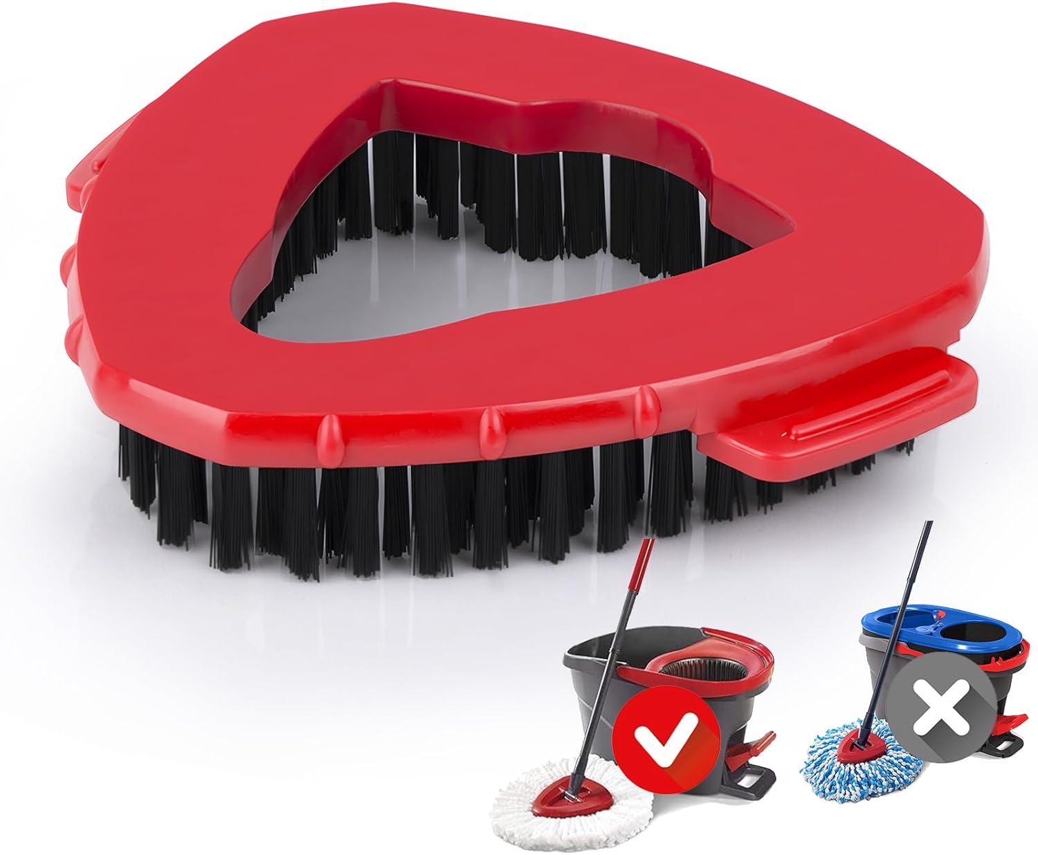 Sturdy Bristle scrub brush replacement for bathroom and kitchen tiles