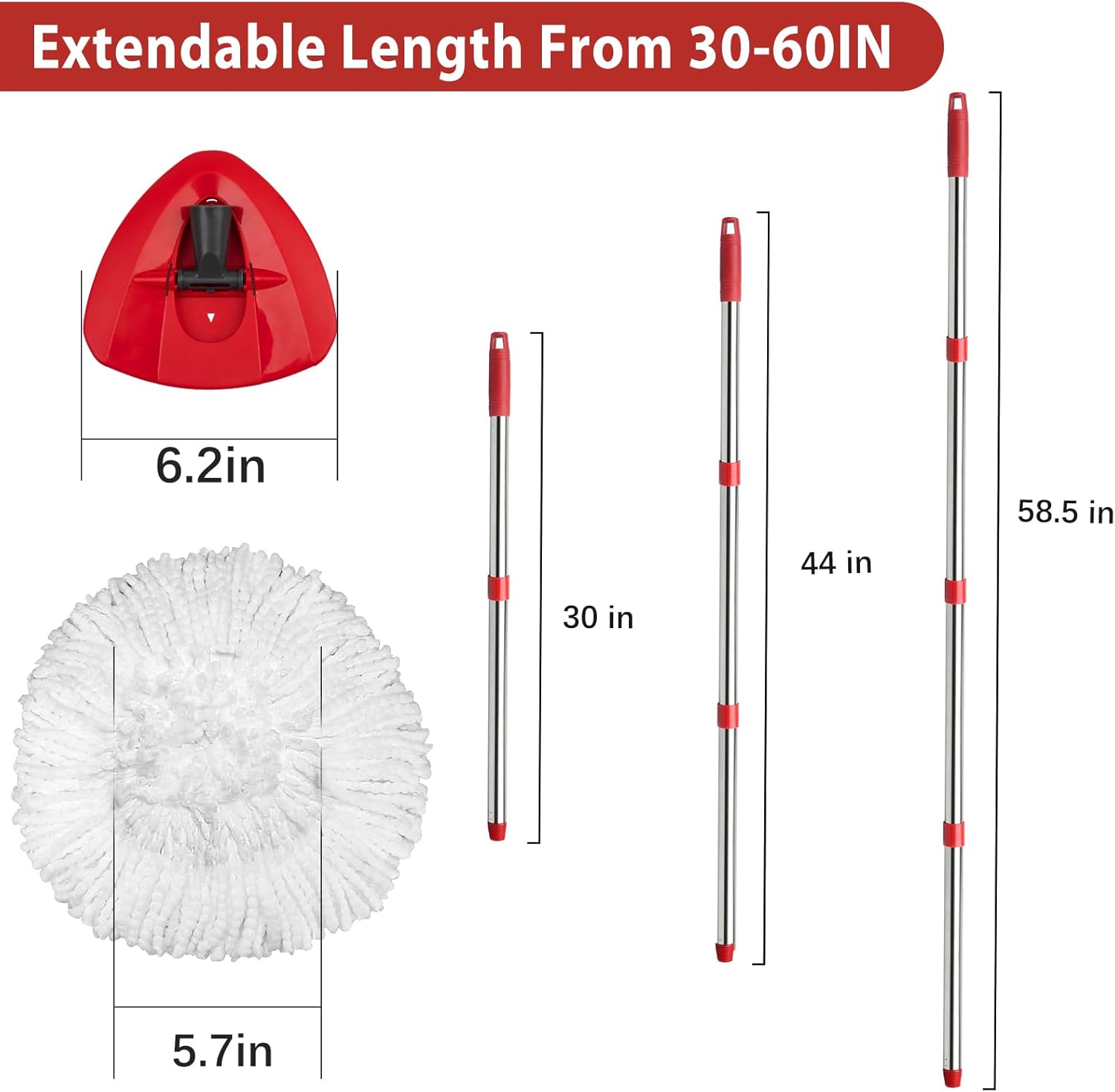 Replacement Mop Parts Set for Hibaby