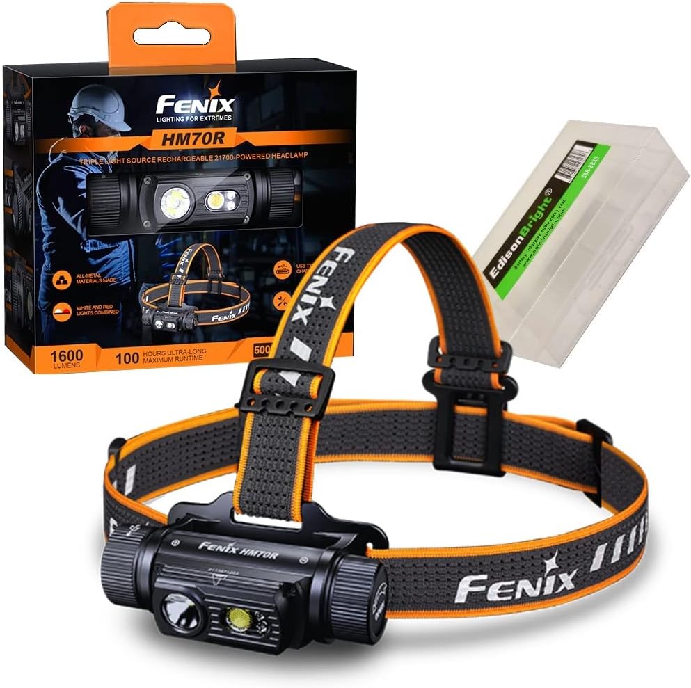 Fenix HM70R 1600 Lumen Headlamp with Case