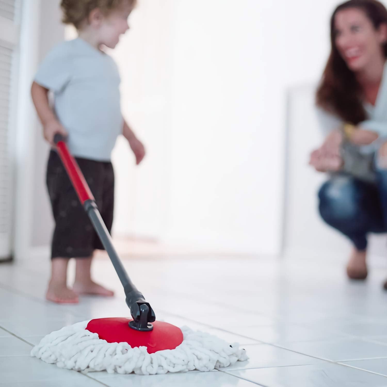 5-Pack Spin Mop Heads - High-Quality Microfiber for Easy Cleaning